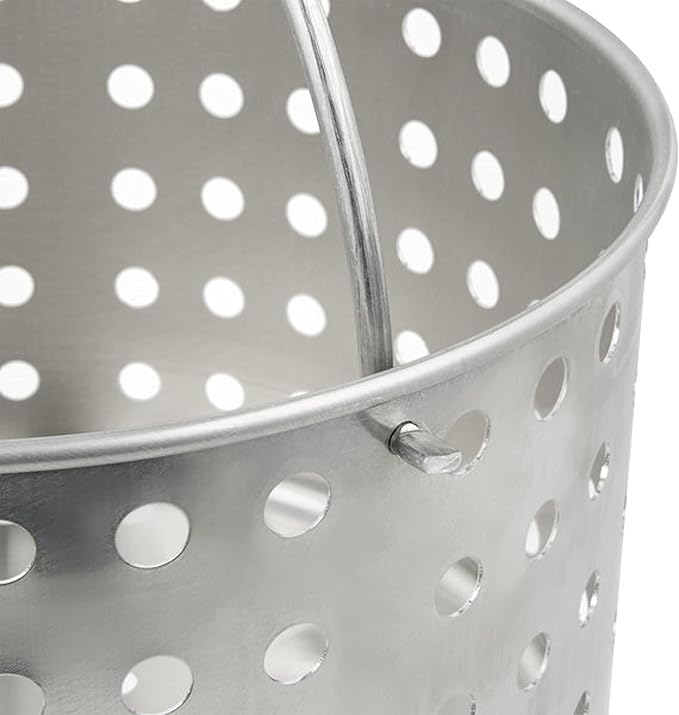 TrueCraftware- 40 qt. Steamer Basket Aluminum 13-3/8" x 11" fits 40 qt. Stock Pot- Steamer Cookware Steamer Basket Insert Steamer Basket Steamer Insert for Veggie Fish Seafood Cooking
