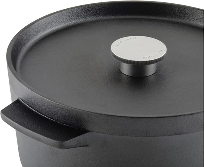 KitchenAid Seasoned Cast Iron Dutch Oven/Casserole, 6 Quart - Black
