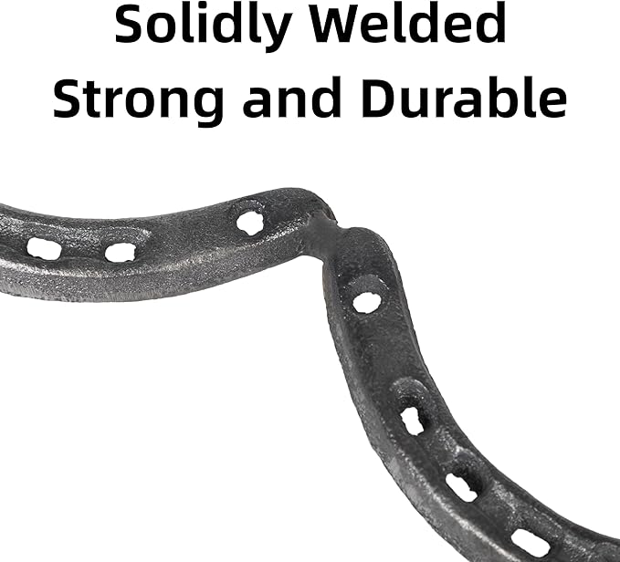 Camping, Campfire, Dutch Oven Tripod, Table For Cooking-Steel Horseshoes,with Adjustable Height Legs- Ideal for Campfire Cooking and Cast Iron Dutch Oven(10"X 10")