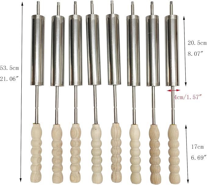 220V LP Gas Chimney Cake Baking Machine Stainless Dtee Commercial 8 pcs Molds Roller Ice Cream Cone Oven Chimney Bread Roll Maker For Restaurant Home 50W