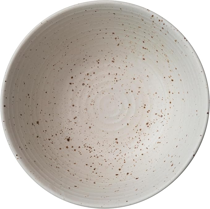 Farmhouse Stoneware Bowl, White Speckled Glaze