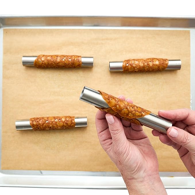 CrumbleCrate Apple Pie Brandy Snaps DIY Baking Kit/Box | All pre-measured ingredients and essential baking tools, Great Baking Gift for Apple Pie Lovers