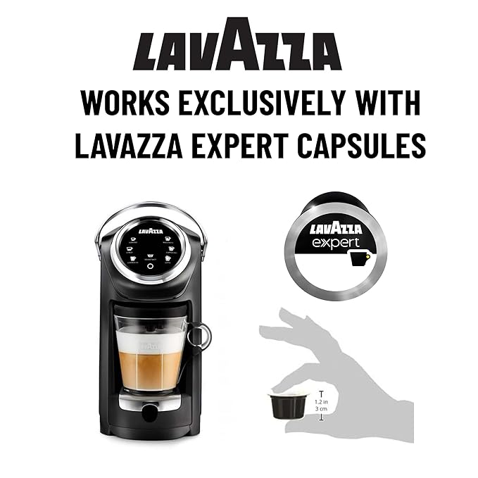 Lavazza Expert Coffee Classy Plus Single Serve ALL-IN-ONE Espresso & Coffee Brewer Machine - LB 400 - (Includes Built-in Milk Vessel/Frother)