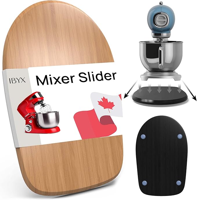 Ibyx Elegant Sliding Tray - Compatible with 4.5 Qt Kitchen Aid Mixer Slider for Counter and Other Heavy Appliances (Natural)