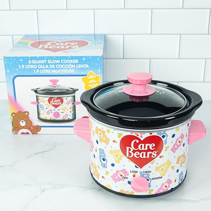 Uncanny Brands Care Bears 2qt Slow Cooker - Cook With Your Favorite Care Bear Characters