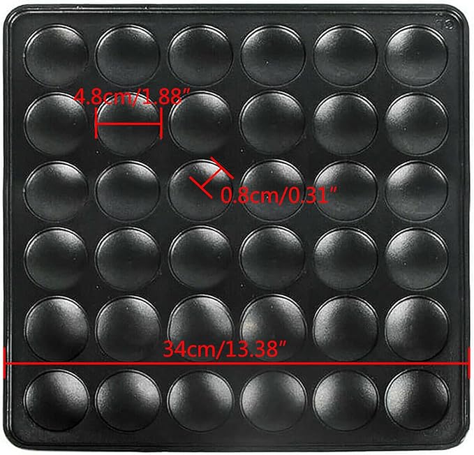 Mini Dutch Pancake Baker Maker, Commercial Electric Nonstick 36Pcs 1000w Poffertje Mini Pancake Maker Stainless Steel for Restaurants, Family, Cafes Shops