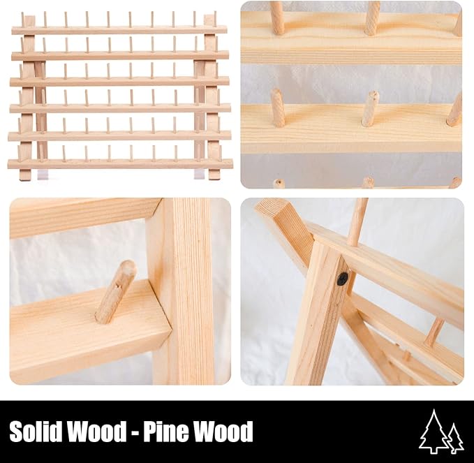 Foldable Lcing Frosting Nozzles Organizer Wood Piping Tips Shelf, Pastry Tips Rack Holder Stand for Kitchen, Baking Tools
