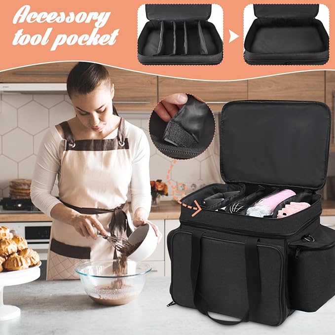 Baking Supplies Storage Case,Cake Decorating Storage Baking Supplies Organization for Bakers/Pastry Chefs,Cupcake Cookie Decorating Kit Organizer for Beginners and Cake Lovers