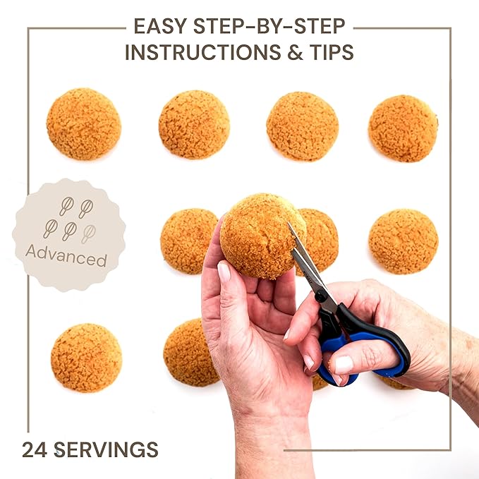 Crumble Crate - Key Lime Pie Choux au Craquelin DIY Baking Set/Kit | All pre-measured ingredients and essential baking tools, Gift Idea, Baking gift Sets