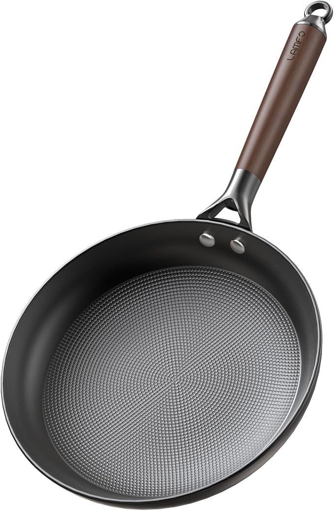 10" Cast Iron Skillets, Nonstick Frying Pans with Detachable Handle, Oven & Dishwasher Safe, Works with All Gas, Electric and Induction Stoves for Men and Women