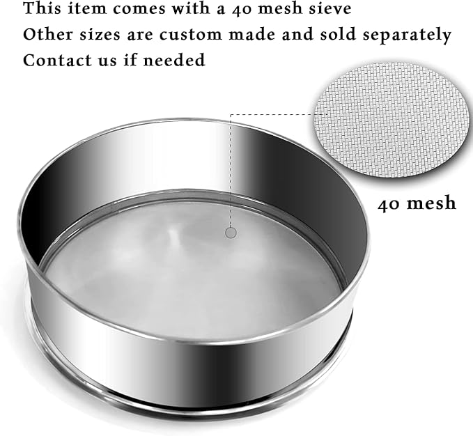 Automatic Electric Vibrating Sifter Machine, Sieve Shaker With 2 Screens (40 & 60 Mesh), for Flour, Rice, Mung Bean, Powder