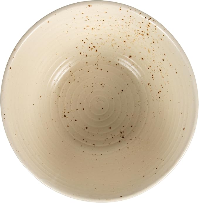 Farmhouse Stoneware Bowl, White Speckled Glaze