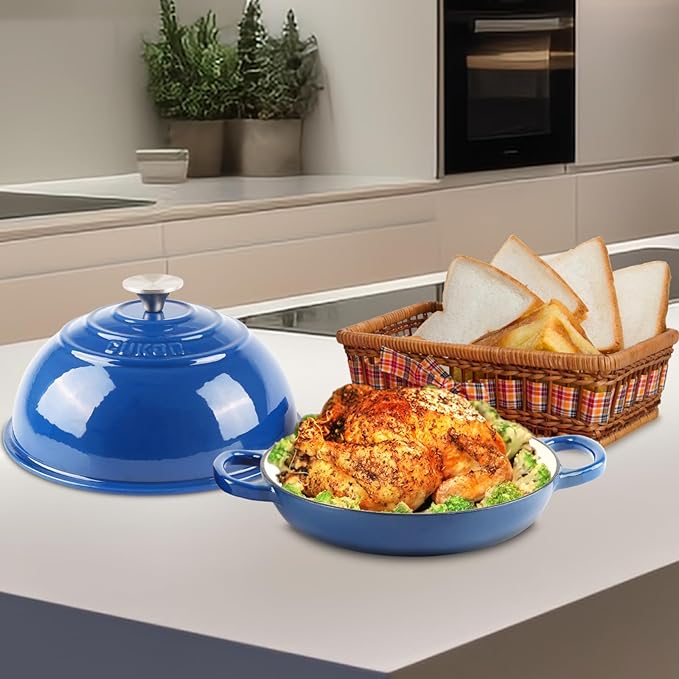 CUKOR 7QT Dutch Oven Pot With Lid, Enameled Cast Iron Dutch Oven For Bread Baking, Non-Stick Bread Pot for Oven/Stovetop (Roast, Braising, Stewing, Soups)