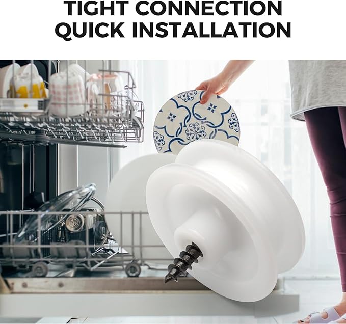 5304507405 Dishwasher Roller Tub for Frigidaire Kenmore Crosley White-Westinghouse Tappan Galaxy, Dishrack Support Roller Assembly, Dishwasher Dishrack Roller Assembly Replace 154333902, 154213401