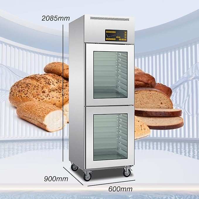 Kolice Commercial Automatic 18 Trays Bread/Dough Proofer Machine Baking Proofer-Integrated Freezing,Thawing,Keep Fresh and Fermentation,Temperature : 5°F to 113°F, Tray Size:15.75"x23.62"