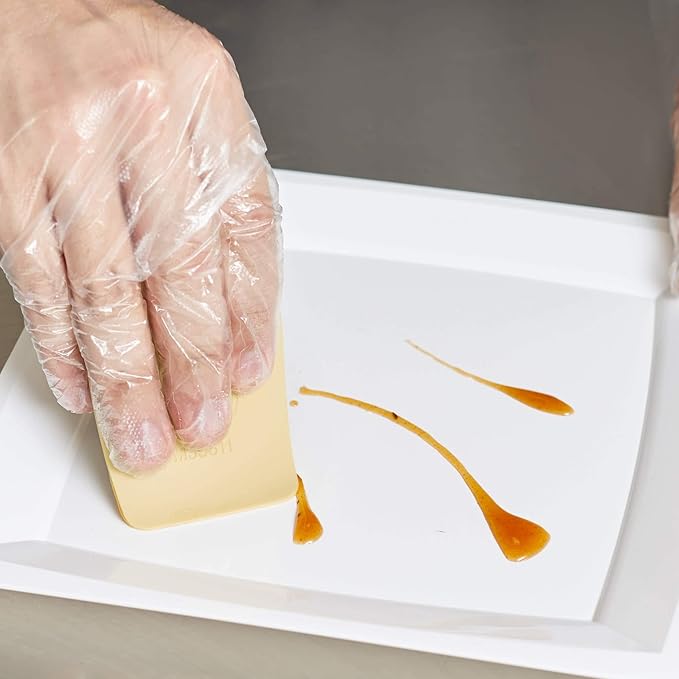 Mercer Culinary Silicone Plain Edge Plating Wedge, Light Yellow