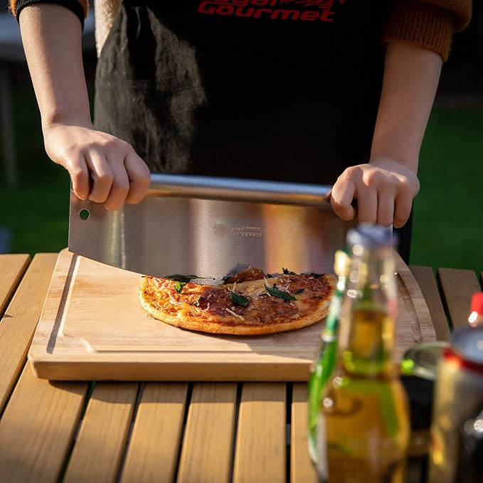 Royal Gourmet KSF1406 3-Piece Pizza Set for Grill, BBQ and Oven with 14-Inch Round Pizza Baking Stone, Peel/Shovel and Cutter, Baking Tools, Multi