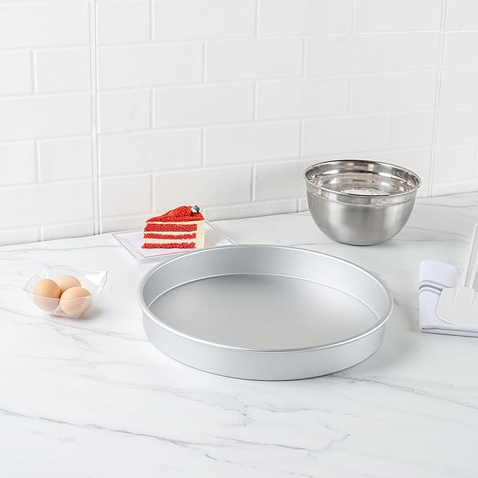 Restaurantware Baking Pans/8078/2 Basking Pans, 14.0×14.0×2.0 inches, Silver (Pack of 3)