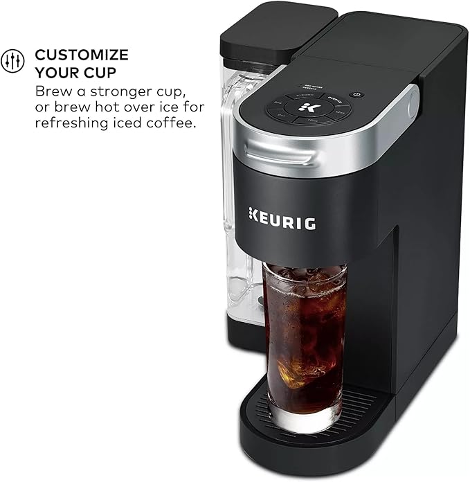 Keurig K-Supreme Single Serve K-Cup Pod Coffee Maker, MultiStream Technology, 4 Brew Sizes, 66oz Dual-Position Removable Reservoir, Black (Renewed)