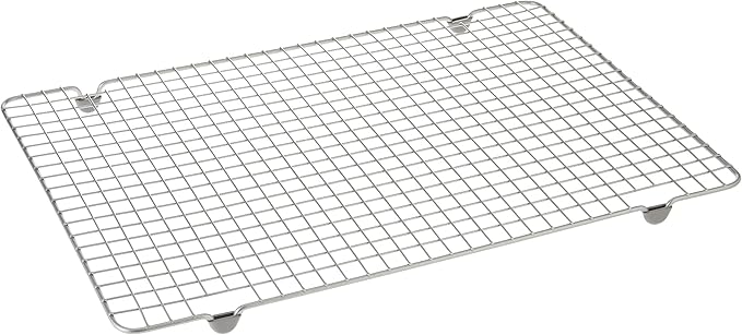 Nordic Ware - 43172AMZM Nordic Ware Half Sheet with Oven Safe Nonstick Grid, 2 Piece Set, Natural