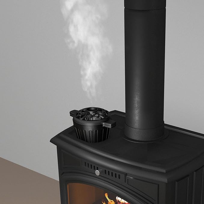 Cast Iron Steamer for Wood Stove Humidifier Woodstove Pot with Hollow Carved Lid, Matte Black Finish, 1.32 Quart Capacity, Indoor Decorative