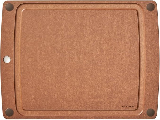 Epicurean All-in-One 17.5" × 13" Cutting Board, Nutmeg