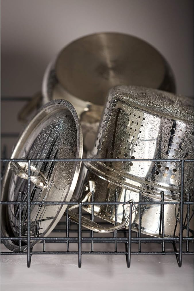 All-Clad Specialty Stainless Steel Universal Steamer for Cooking 3 Quart Food Steamer, Steamers Basket Silver (Pack of 2)