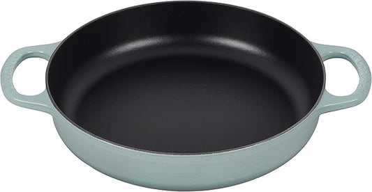 Le Creuset Signature Cast Iron Everyday Pan, 11", Sea Salt