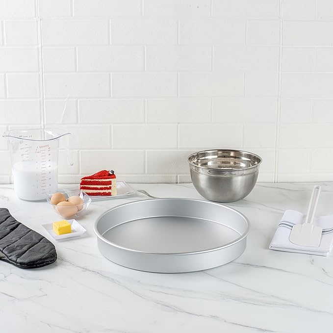 Restaurantware Baking Pans/8078/2 Basking Pans, 14.0×14.0×2.0 inches, Silver (Pack of 3)