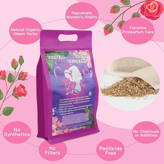 Yoni Steam Pot, Yoni Steam Kit, V Steam at Home Kit with 20 Bags Yoni Herbs, Yoni Seat for Women V Cleaning, Ph Balance, Postpartum Care and more