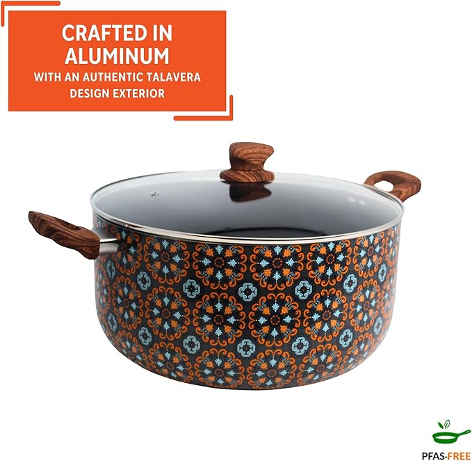 IMUSA 12.7Qt Talavera Dutch Oven w/B
