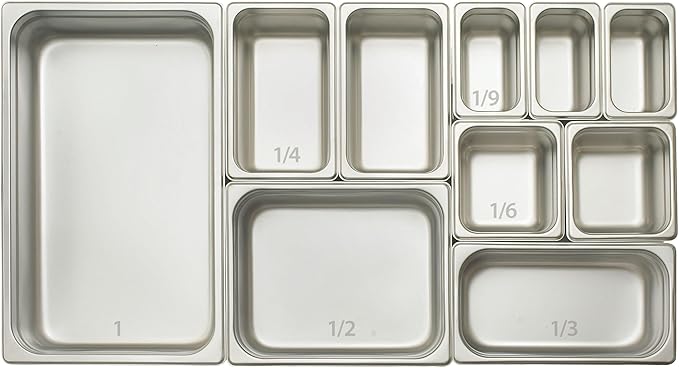 Winco Full Size Pan Perforated, 4-Inch, Medium