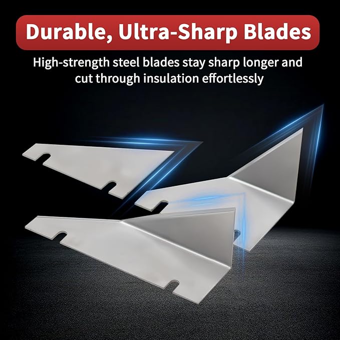 DT15C 1.5" Cut-Off Duct Board Cutting Tool — Heavy-Duty HVAC Hand Tool for Straight & End Cuts on Duct Board, Red Steel Sled Frame, Replaceable Heat-Treated Stainless Blades