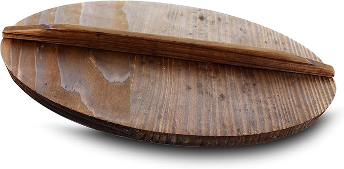 Megachef 14 Inch Pre-Seasoned Cast Iron Wok with Lid