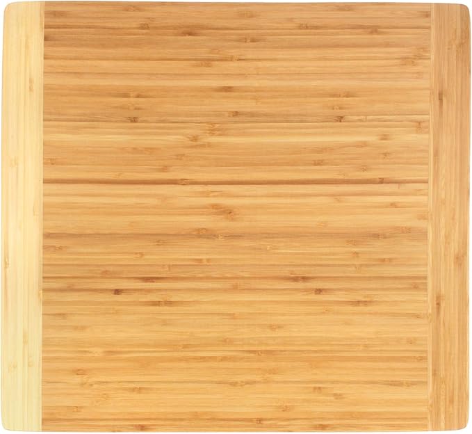 BambooMN Universal Premium Pull Out Cutting Boards - Under Counter Replacement - Designed To Fit Standard Slots - Heavy Duty Kitchen Board with Juice Groove - 22" x 20" x 0.75" - 2 Pieces