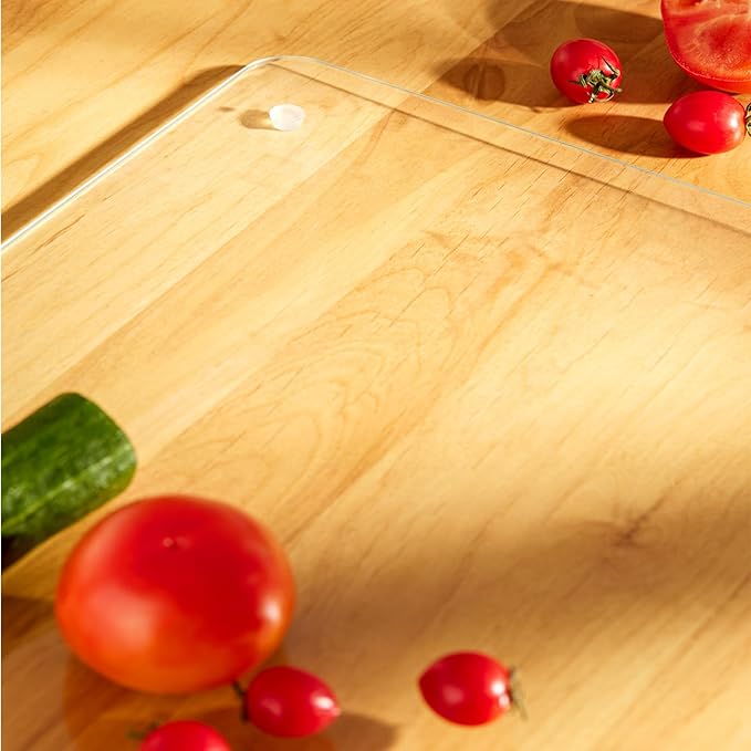 Large Tempered Glass Cutting Boards For Kitchen 18 x 24- High Transparency for Countertop Protection, Scratch-Resistant, Heat-Resistant, Dishwasher safe(XX-Large)