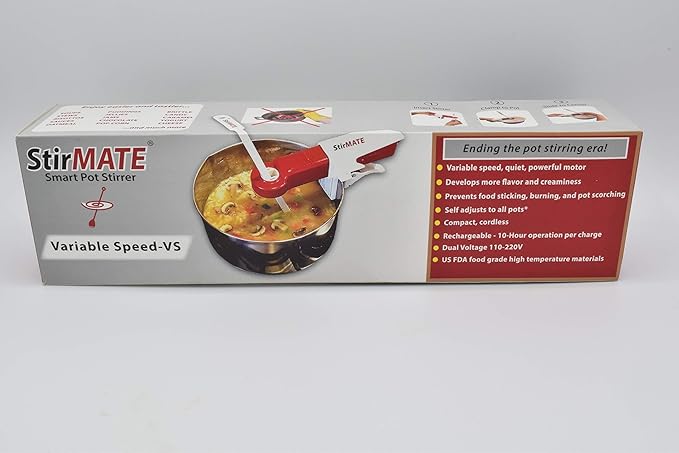 StirMATE Automatic Pot Stirrer GEN 3- Variable Speed, Self-Adjusting, Powerful, Cordless