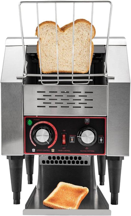 LYNICESHOP Commercial Conveyor Toaster, 150slices/h Stainless Steel Bread Baking Machine Commercial Conveyor Toaster Countertop Electric Restaurant Equipment for Home Restaurants Bakery
