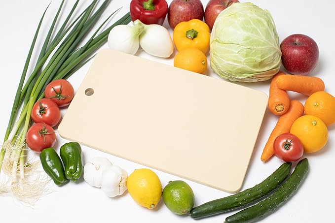 Kitchen Star Tsukihoshi Rubber Cutting Board Size L,Synthetic Rubber Cutting Board, Non-slip for ingredients,Knife-friendly Dishwasher-Safe Made in Japan, Size :14.96×9.06×0.39 inches (385×233×10mm)