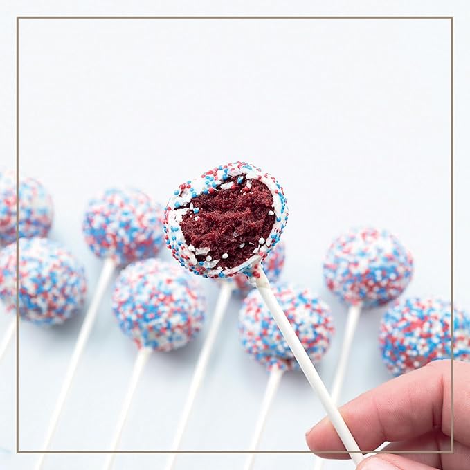Crumble Crate - Red Velvet Brownie Bites & Red Velvet Cake Pops DIY Baking Set/Kit. All pre-measured ingredients and essential baking tools, Gift Idea, Baking gift Sets