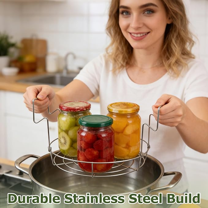 STHF Steam Tray for Reheating Food, Stove Top Steamer & Reheating Pan with Removable Steaming Rack, Multi-Purpose Stainless Steel Steamer Pot for Veggies, Rice, Leftovers - Dishwasher Safe