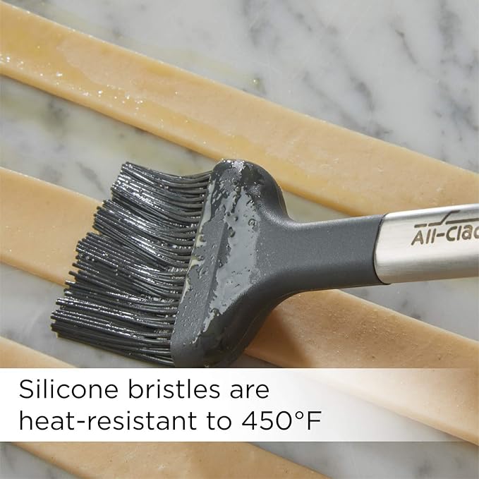 All-Clad Specialty Silicone Kitchen Gadgets Pastry Brush Kitchen Tools, Kitchen Hacks Silver