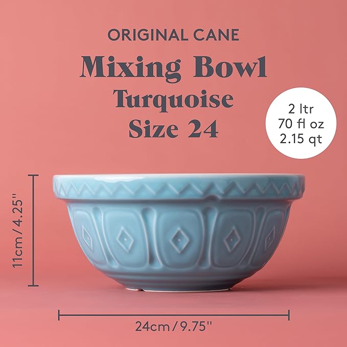 Mason Cash | Color Mix S24 Turquoise Mixing Bowl - 2.15 Quart