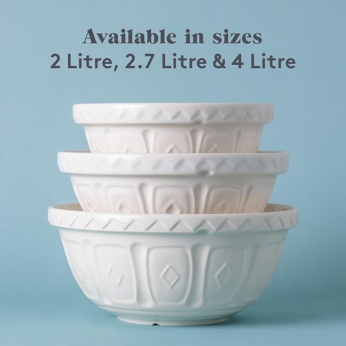 Mason Cash | Color Mix S12 Cream Mixing Bowl - 4.25 Quart