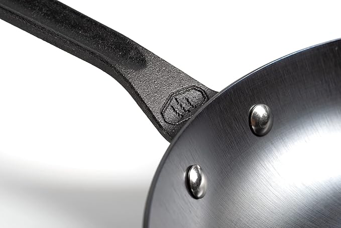 GSI Outdoors Guidecast 12” Frying Pan | Lightweight Cast Iron Frying Pan for Camping, Cabin and Home Kitchen