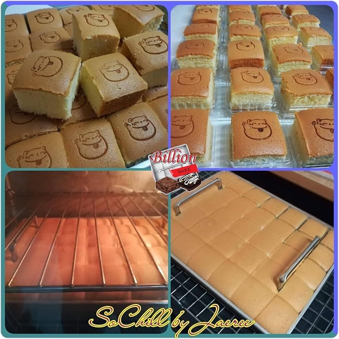Stainless Brownie Cutter - 8,9,10,11,12 Inch Heavy Duty Baking Pan or Slicer Ensures Perfect Crispy Edges - Cake Portion Cutter (Cutter 10x10" 25 Pcs.)