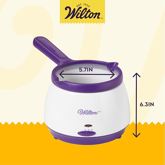 Wilton Candy Melts Melting Pot, Perfect for Strawberries and Cakepops, 2.5-cup Capacity, Packaging May Vary