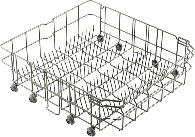 Atgestore Upgraded DD82-01384A Lower Rack Replacement for Samsung Dishwasher Rack DW80R2031US DW80M2020US Rack 22.5”x20.5” Dishrack Samsung Dishwasher Bottom Rack Parts Lower Basket Drawer
