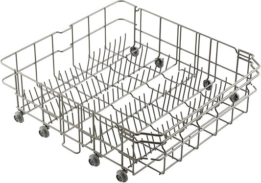 Atgestore Upgraded DD82-01384A Lower Rack Replacement for Samsung Dishwasher Rack DW80R2031US DW80M2020US Rack 22.5”x20.5” Dishrack Samsung Dishwasher Bottom Rack Parts Lower Basket Drawer