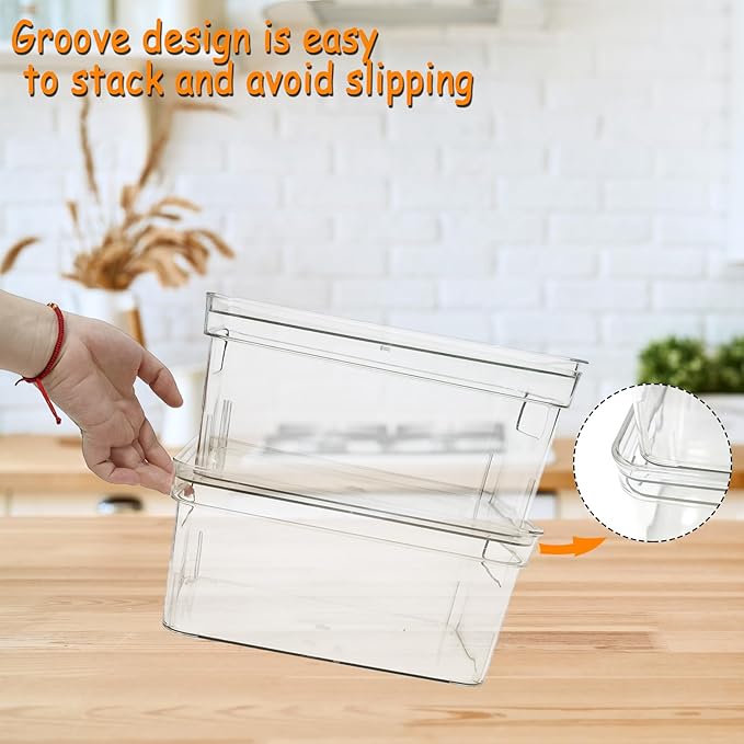 Baking Supplies Storage Containers 3Pc,Baking Kits with Handles&Lid for Adult,Stackable Bakeware Organizer Storage Bins,BPA Free Baking Accessories,Kitchen,Pantry Storage and Organization Box